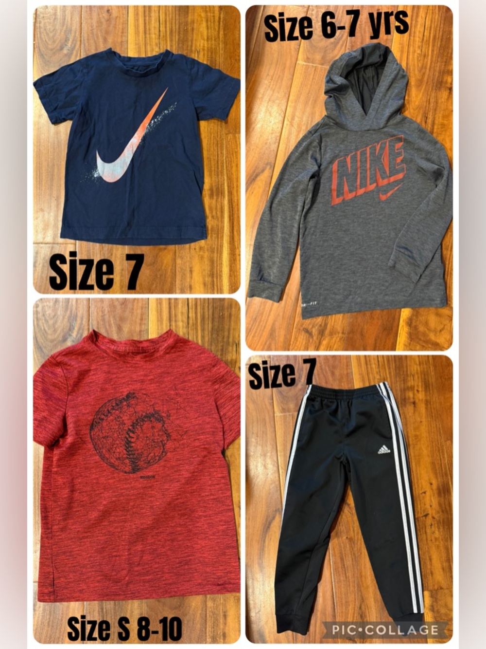 Nike Kids 4-Piece Active Set - Navy, Gray, Red, Black